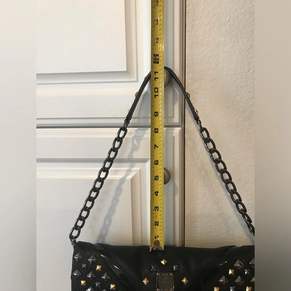 MCM Visetos Satchel Studded.